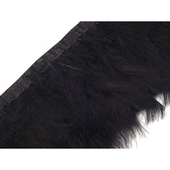 Bandă din pene de barză marabou 12-15 cm - Roz pudrat (1 Bucată) Bandă din pene de barză marabou 12-15 cm - Roz pudrat (1 Bucată)
