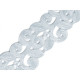 Panglică satinată cu model floral - Alb (90 Metri) Panglică satinată cu model floral - Alb (90 Metri)