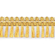 Fransen leonisch breite 50 mm - Gold (1 Meter) Fransen leonisch breite 50 mm - Gold (1 Meter)