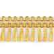 Fransen leonisch breite 50 mm - Gold (1 Meter) Fransen leonisch breite 50 mm - Gold (1 Meter)