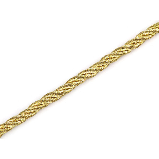 Șnur răsucit lurex, ø2,5 mm - Auriu (100 Metri) Șnur răsucit lurex, ø2,5 mm - Auriu (100 Metri)