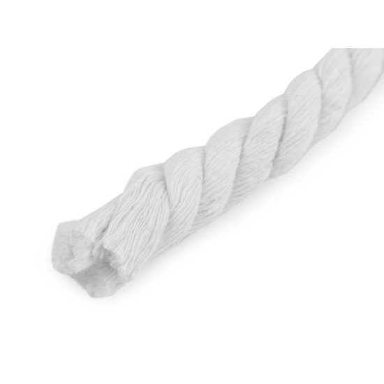 Sfoară / șnur din bumbac răsucit, ø12 mm - Galben muștar (30 Metri) Sfoară / șnur din bumbac răsucit, ø12 mm - Galben muștar (30 Metri)