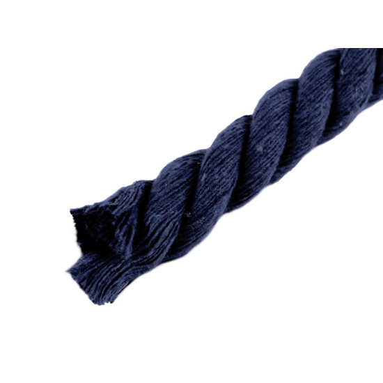 Sfoară / șnur din bumbac răsucit, ø12 mm - Galben muștar (30 Metri) Sfoară / șnur din bumbac răsucit, ø12 mm - Galben muștar (30 Metri)