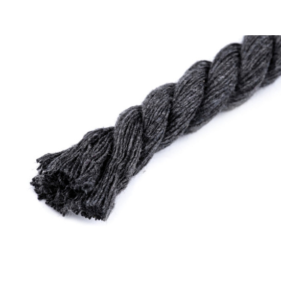 Sfoară / șnur din bumbac răsucit, ø12 mm - Galben muștar (30 Metri) Sfoară / șnur din bumbac răsucit, ø12 mm - Galben muștar (30 Metri)