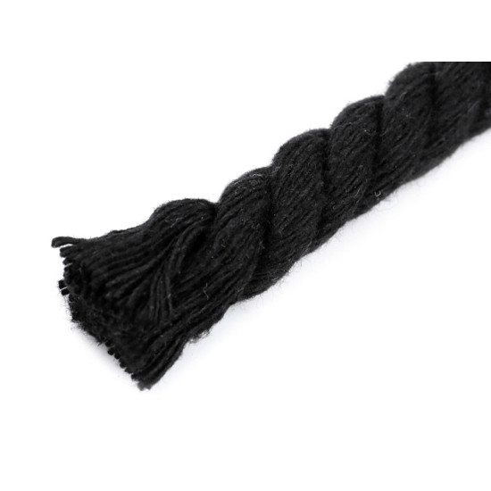 Sfoară / șnur din bumbac răsucit, ø12 mm - Galben muștar (30 Metri) Sfoară / șnur din bumbac răsucit, ø12 mm - Galben muștar (30 Metri)