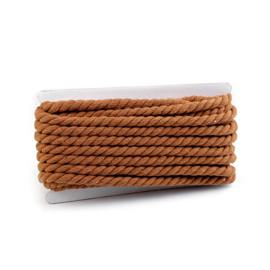 Sfoară / șnur din bumbac răsucit, ø12 mm - Galben muștar (30 Metri) Sfoară / șnur din bumbac răsucit, ø12 mm - Galben muștar (30 Metri)
