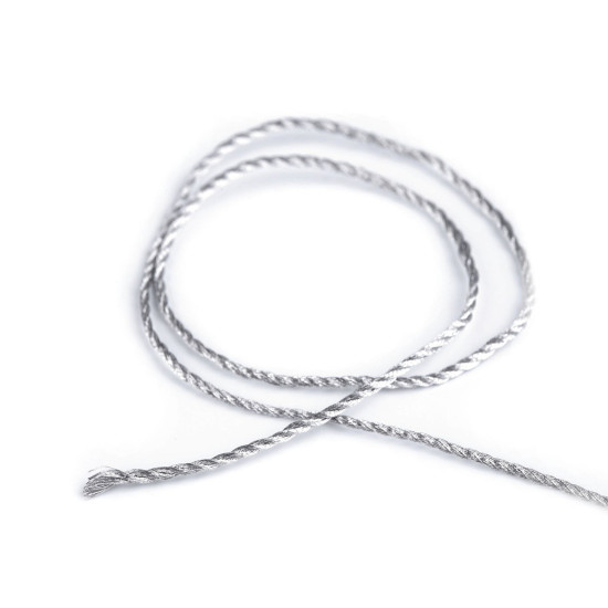 Șnur răsucit cu fir metalic, ø1,5 mm - Auriu (90 Metri)