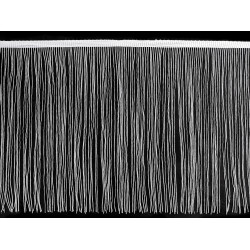 Franjuri cu fir lame, lățime 25 cm - Alb (1 Metru)