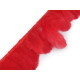 Bandă din pene de gâscă 6-8 cm - Roșu (1 Metru) Bandă din pene de gâscă 6-8 cm - Roșu (1 Metru)