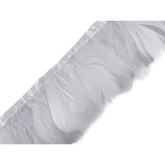 Bandă din pene de gâscă 6-8 cm - Roșu (1 Metru) Bandă din pene de gâscă 6-8 cm - Roșu (1 Metru)
