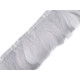 Bandă din pene de gâscă 6-8 cm - Roșu (1 Metru) Bandă din pene de gâscă 6-8 cm - Roșu (1 Metru)