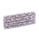 Bandă decorativă cu flori brodate în relief, lățime 15 mm - Mov deschis (27 Metri) Bandă decorativă cu flori brodate în relief, lățime 15 mm - Mov deschis (27 Metri)