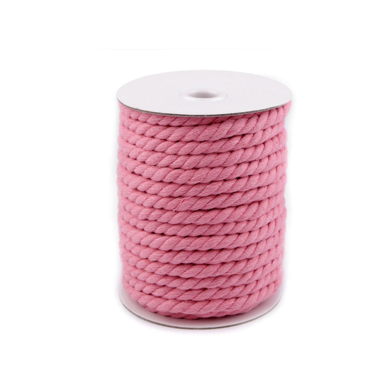 Șnur din bumbac răsucit, ø8 mm - Negru (20 Metri) Șnur din bumbac răsucit, ø8 mm - Negru (20 Metri)