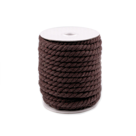 Șnur din bumbac răsucit, ø8 mm - Negru (20 Metri) Șnur din bumbac răsucit, ø8 mm - Negru (20 Metri)