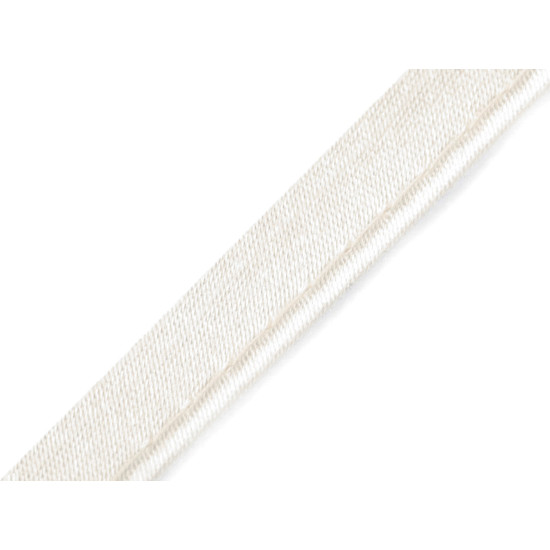 Paspoal / vipușcă satin, lățime 10 mm - Alb (20 Metri) Paspoal / vipușcă satin, lățime 10 mm - Alb (20 Metri)