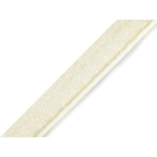 Paspoal / vipușcă satin, lățime 10 mm - Alb (20 Metri) Paspoal / vipușcă satin, lățime 10 mm - Alb (20 Metri)
