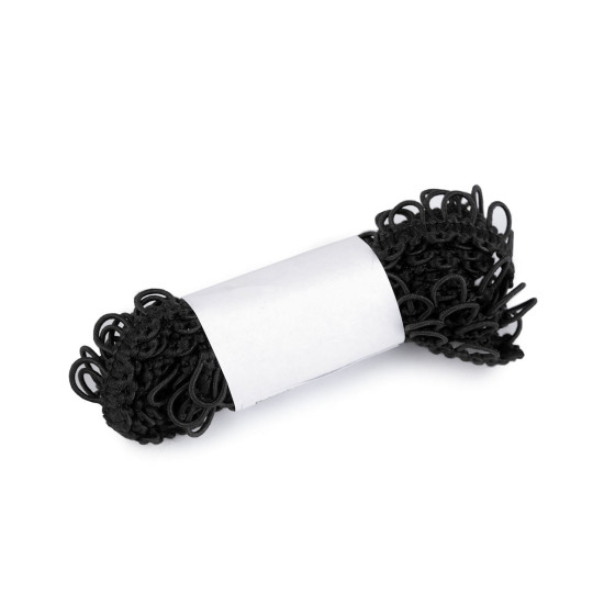 Bandă cu butoniere elastice, lățime 15 mm - Alb (3 Metri)