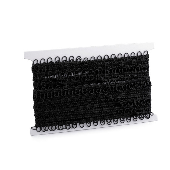 Bandă cu butoniere elastice, lățime 15 mm - Alb (3 Metri)