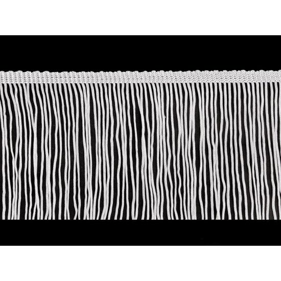 Franjuri, lățime 12,5 cm - Negru (1 Metru)