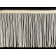 Franjuri, lățime 12,5 cm - Negru (1 Metru)