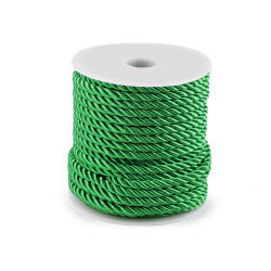 Șnur răsucit, ø5 mm - Verde (20 Metri)