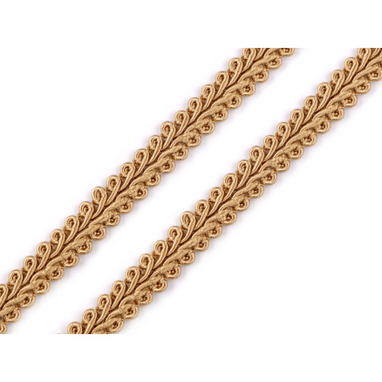 Galon decorativ, diverse culori, lățime 8 mm - Crem (75 Metri)