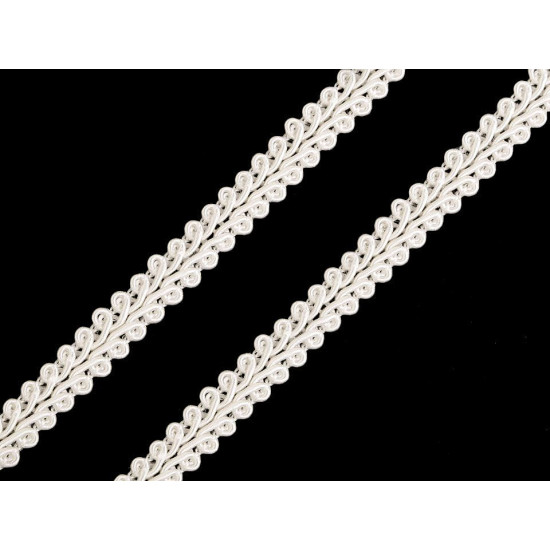 Galon decorativ, diverse culori, lățime 8 mm - Crem (75 Metri)