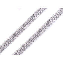 Galon decorativ, diverse culori, lățime 8 mm - Argintiu (25 Metri)