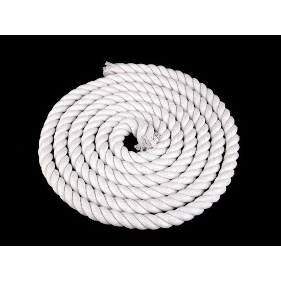 Sfoară / șnur din bumbac răsucit,ø14 mm - Ecru deschis (10 Metri) Sfoară / șnur din bumbac răsucit,ø14 mm - Ecru deschis (10 Metri)