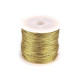 Şnur rotund lurex, gol în interior, ø1 mm - Auriu (1 Bucată) Şnur rotund lurex, gol în interior, ø1 mm - Auriu (1 Bucată)