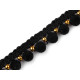 Paspoal / vipușcă cu ciucuri, lățime 12 mm - Multicolor (1 Metru) Paspoal / vipușcă cu ciucuri, lățime 12 mm - Multicolor (1 Metru)