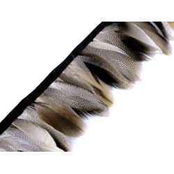 Bandă din pene de rață  6-8 cm - Natural (1 Metru)