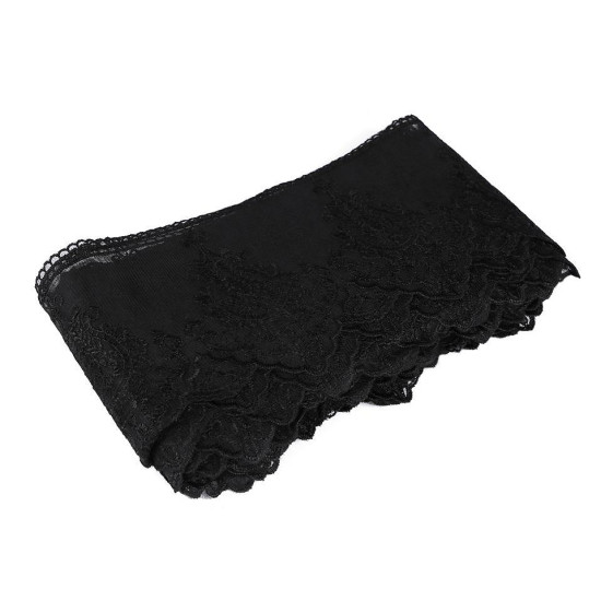Dantelă brodată pe organza, lățime 15 cm - Alb (17 Metri) Dantelă brodată pe organza, lățime 15 cm - Alb (17 Metri)