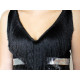 Franjuri lucioase, 15,5 cm - Negru (1 Metru) Franjuri lucioase, 15,5 cm - Negru (1 Metru)