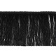 Franjuri lucioase, 15,5 cm - Negru (1 Metru) Franjuri lucioase, 15,5 cm - Negru (1 Metru)
