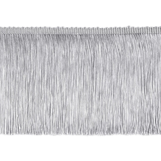 Franjuri lucioase, 15,5 cm - Negru (1 Metru) Franjuri lucioase, 15,5 cm - Negru (1 Metru)