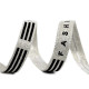 Bandă decorativă cu lurex fashion / vipușcă, lățime 15 mm - Argintiu (20 Metri)