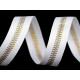 Bandă decorativă imitație fermoar, lățime 20 mm - Roșu (1 Metru) Bandă decorativă imitație fermoar, lățime 20 mm - Roșu (1 Metru)