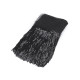 Bandă decorativă organza cu franjuri din paiete, lățime 32 cm - Negru (9 Metri) Bandă decorativă organza cu franjuri din paiete, lățime 32 cm - Negru (9 Metri)