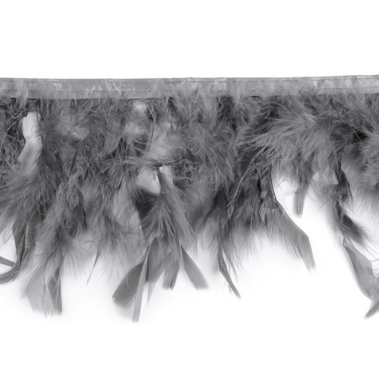 Bandă din pene de curcă 5-9 cm - Roz antic deschis (1 Metru) Bandă din pene de curcă 5-9 cm - Roz antic deschis (1 Metru)
