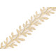 Bandă decorativă cu frunze din satin, lățime 24 mm - Argintiu (1 Metru) Bandă decorativă cu frunze din satin, lățime 24 mm - Argintiu (1 Metru)