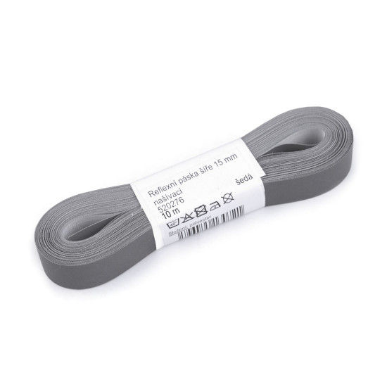 Bandă reflectorizantă de cusut 15 mm - Gri neutral (100 Metri) Bandă reflectorizantă de cusut 15 mm - Gri neutral (100 Metri)