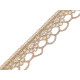 Galon din dantela cu lurex latime 30 mm - Auriu (1 Metru) Galon din dantela cu lurex latime 30 mm - Auriu (1 Metru)