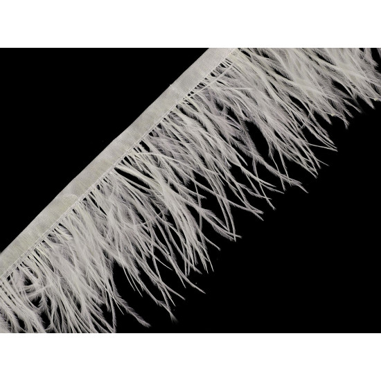 Banda pene de marabu 5-10 cm - Off white (1 Metru) Banda pene de marabu 5-10 cm - Off white (1 Metru)