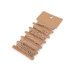 Set galoane iuta - Ecru natural (1 Set)