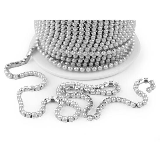 Snur cu perle, 2,5 mm - Sidef (1 Metru) Snur cu perle, 2,5 mm - Sidef (1 Metru)