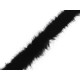 Bordura / vipusca din blana artificiala, latime 2 cm - Gri deschis (20 Metri)