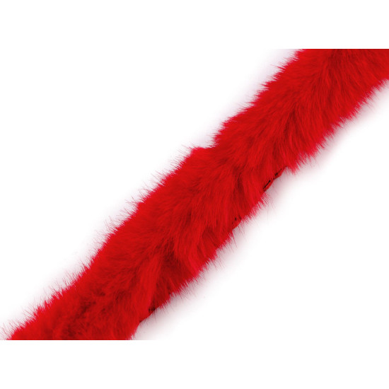 Bordura / vipusca din blana artificiala, latime 2 cm - Gri deschis (20 Metri)