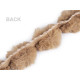 Bordura / vipusca din blana artificiala, latime 3 cm - Bej (1 Metru)
