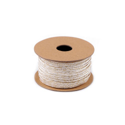 Șnur soutache 3 mm - Auriu deschis (100 Metri)